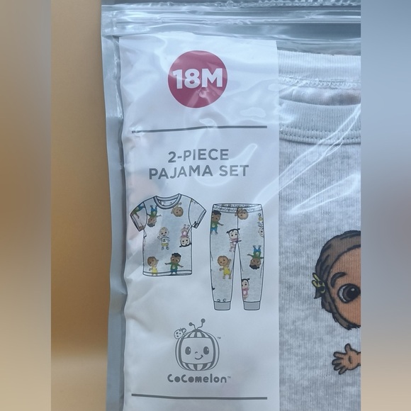 CoComelon Gray 2-Piece Pajama Set for Kids - Picture 3 of 4